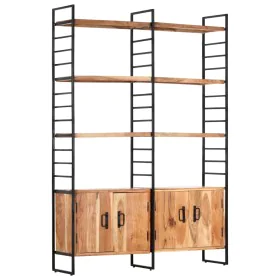 4-tier solid acacia wood shelf 124x30x180 cm by vidaXL, Bookcases and shelves - Ref: Foro24-284416, Price: 425,16 €, Discount: %