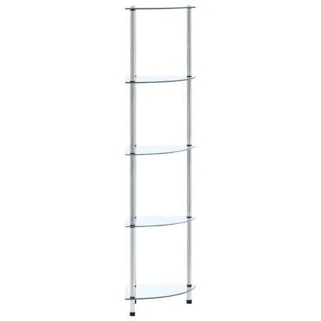 5-tier transparent tempered glass shelf 30x30x130 cm by vidaXL, Bookcases and shelves - Ref: Foro24-249516, Price: 48,17 €, D...