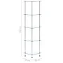 5-tier transparent tempered glass shelf 30x30x130 cm by vidaXL, Bookcases and shelves - Ref: Foro24-249516, Price: 48,17 €, D...