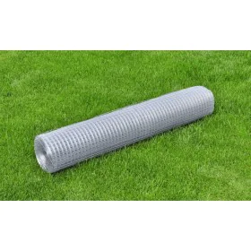 25x1m silver galvanized steel wire mesh by vidaXL, fence panels - Ref: Foro24-140431, Price: 72,47 €, Discount: %