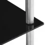 Estantería 5 niveles cristal templado negro 40x40x130 cm de vidaXL, Librerías y estanterías - Ref: Foro24-249511, Precio: 54,...