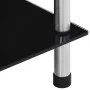 5-stufiges Regal aus schwarzem Hartglas, 40 x 40 x 130 cm von vidaXL, Bücherregale und Regale - Ref: Foro24-249511, Preis: 54...