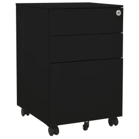 Black steel filing cabinet 39x45x60 cm by vidaXL, Filing cabinets - Ref: Foro24-335980, Price: 162,38 €, Discount: %