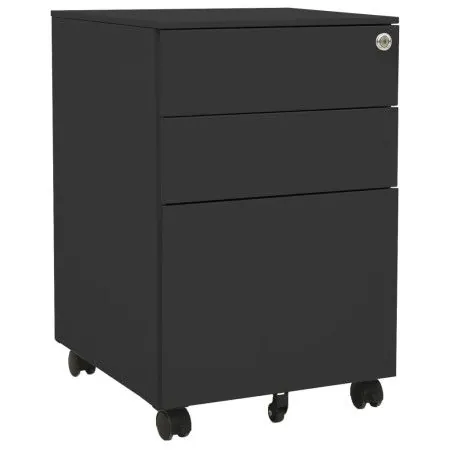 Anthracite gray steel filing cabinet 39x45x60 cm by vidaXL, Filing cabinets - Ref: Foro24-335981, Price: 132,50 €, Discount: %
