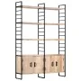 4-level solid mango wood shelf 124x30x180 cm by vidaXL, Bookcases and shelves - Ref: Foro24-284417, Price: 380,91 €, Discount: %