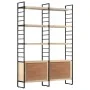 4-level solid mango wood shelf 124x30x180 cm by vidaXL, Bookcases and shelves - Ref: Foro24-284417, Price: 380,91 €, Discount: %