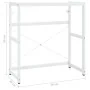 Weiße Waschbeckenstruktur aus Eisen, 79 x 38 x 83 cm von vidaXL, Badezimmerwaschtische - Ref: Foro24-338498, Preis: 54,05 €, ...