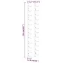 Wall wine rack for 12 bottles 2 units white iron by vidaXL, Wine racks - Ref: Foro24-340881, Price: 102,52 €, Discount: %