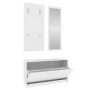 3 in 1 white plywood shoe rack furniture set by vidaXL, Shoe racks and shoe organizers - Ref: Foro24-342570, Price: 104,17 €,...