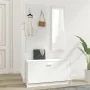 3 in 1 white plywood shoe rack furniture set by vidaXL, Shoe racks and shoe organizers - Ref: Foro24-342570, Price: 104,17 €,...