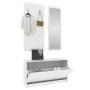 3 in 1 white plywood shoe rack furniture set by vidaXL, Shoe racks and shoe organizers - Ref: Foro24-342570, Price: 104,17 €,...