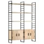 4-level solid mango wood shelf 124x30x180 cm by vidaXL, Bookcases and shelves - Ref: Foro24-284417, Price: 380,91 €, Discount: %