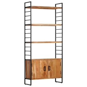 4-level solid acacia wood shelf 80x30x180 cm by vidaXL, Bookcases and shelves - Ref: Foro24-284420, Price: 307,29 €, Discount: %