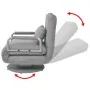 Swivel chair and sofa bed light gray fabric by vidaXL, Armchairs - Ref: Foro24-244666, Price: 234,30 €, Discount: %