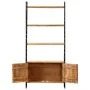 4-level solid acacia wood shelf 80x30x180 cm by vidaXL, Bookcases and shelves - Ref: Foro24-284420, Price: 307,29 €, Discount: %