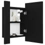 Bathroom mirror cabinet with LED light black acrylic 40x12x45 cm by vidaXL, bathroom vanities - Ref: Foro24-804949, Price: 46...