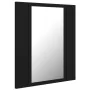 Bathroom mirror cabinet with LED light black acrylic 40x12x45 cm by vidaXL, bathroom vanities - Ref: Foro24-804949, Price: 46...