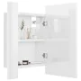 Glänzend weißer Acryl-LED-Badezimmerspiegelschrank 40x12x45 cm von vidaXL, Badezimmerwaschtische - Ref: Foro24-804953, Preis:...