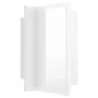 Armario espejo de baño LED acrílico blanco brillo 40x12x45 cm de vidaXL, Tocadores de baño - Ref: Foro24-804953, Precio: 47,5...