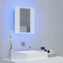 Badezimmerspiegelschrank mit LED-Licht, weißes Acryl, 40x12x45 cm von vidaXL, Badezimmerwaschtische - Ref: Foro24-804948, Pre...