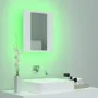 Badezimmerspiegelschrank mit LED-Licht, weißes Acryl, 40x12x45 cm von vidaXL, Badezimmerwaschtische - Ref: Foro24-804948, Pre...