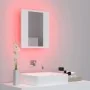 Badezimmerspiegelschrank mit LED-Licht, weißes Acryl, 40x12x45 cm von vidaXL, Badezimmerwaschtische - Ref: Foro24-804948, Pre...