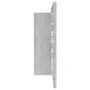 LED-Licht Badezimmerspiegelschrank aus Acryl in Betongrau 90x12x45 cm von vidaXL, Badezimmerwaschtische - Ref: Foro24-804976,...