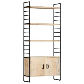 4-tier solid mango wood shelf 80x30x180 cm by vidaXL, Bookcases and shelves - Ref: Foro24-284421, Price: 292,82 €, Discount: %