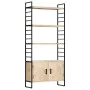 4-tier solid mango wood shelf 80x30x180 cm by vidaXL, Bookcases and shelves - Ref: Foro24-284421, Price: 292,82 €, Discount: %