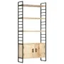 4-tier solid mango wood shelf 80x30x180 cm by vidaXL, Bookcases and shelves - Ref: Foro24-284421, Price: 292,82 €, Discount: %