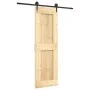 Sliding door with solid pine wood hardware 70x210 cm by vidaXL, Doors - Ref: Foro24-3203203, Price: 155,39 €, Discount: %