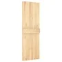 Sliding door with solid pine wood hardware 70x210 cm by vidaXL, Doors - Ref: Foro24-3203203, Price: 155,39 €, Discount: %