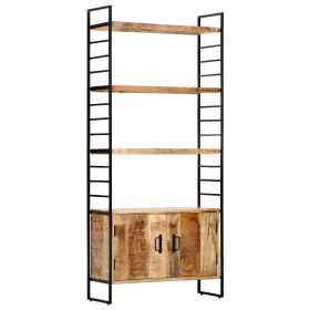 4-level rough mango wood shelf 80x30x180 cm by vidaXL, Bookcases and shelves - Ref: Foro24-284422, Price: 327,49 €, Discount: %