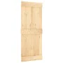 Schiebetür mit Beschlägen aus massivem Kiefernholz, 85 x 210 cm von vidaXL, Türen - Ref: Foro24-3203217, Preis: 168,92 €, Rab...