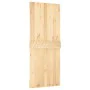 Schiebetür mit Beschlägen aus massivem Kiefernholz, 85 x 210 cm von vidaXL, Türen - Ref: Foro24-3203217, Preis: 168,92 €, Rab...