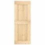 Sliding door with solid pine wood hardware 80x210 cm by vidaXL, Doors - Ref: Foro24-3203220, Price: 198,98 €, Discount: %