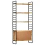 4-level rough mango wood shelf 80x30x180 cm by vidaXL, Bookcases and shelves - Ref: Foro24-284422, Price: 327,49 €, Discount: %
