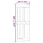 Sliding door with solid pine wood hardware 80x210 cm by vidaXL, Doors - Ref: Foro24-3203220, Price: 198,98 €, Discount: %