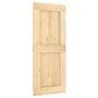 Puerta corredera con herrajes madera maciza de pino 85x210 cm de vidaXL, Puertas - Ref: Foro24-3203221, Precio: 198,49 €, Des...
