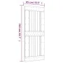Puerta corredera con herrajes madera maciza de pino 85x210 cm de vidaXL, Puertas - Ref: Foro24-3203221, Precio: 198,49 €, Des...
