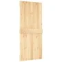 Puerta corredera con herrajes madera maciza de pino 90x210 cm de vidaXL, Puertas - Ref: Foro24-3203218, Precio: 190,89 €, Des...