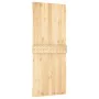 Puerta corredera con herrajes madera maciza de pino 85x210 cm de vidaXL, Puertas - Ref: Foro24-3203225, Precio: 195,06 €, Des...