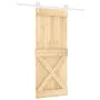 Sliding door with solid pine wood fittings 90x210 cm by vidaXL, Doors - Ref: Foro24-3203226, Price: 207,03 €, Discount: %