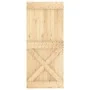 Sliding door with solid pine wood fittings 90x210 cm by vidaXL, Doors - Ref: Foro24-3203226, Price: 207,03 €, Discount: %