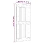 Schiebetür mit massivem Kiefernholzbeschlägen 90x210 cm von vidaXL, Türen - Ref: Foro24-3203222, Preis: 207,24 €, Rabatt: %