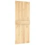 Puerta corredera con herrajes madera maciza de pino 80x210 cm de vidaXL, Puertas - Ref: Foro24-3203216, Precio: 173,53 €, Des...