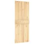 Schiebetür mit Beschlägen aus massivem Kiefernholz, 80 x 210 cm von vidaXL, Türen - Ref: Foro24-3203216, Preis: 169,75 €, Rab...