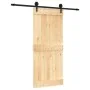 Puerta corredera con herrajes madera maciza de pino 90x210 cm de vidaXL, Puertas - Ref: Foro24-3203233, Precio: 173,25 €, Des...