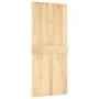 Puerta corredera con herrajes madera maciza de pino 90x210 cm de vidaXL, Puertas - Ref: Foro24-3203233, Precio: 173,25 €, Des...