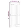 Puerta corredera con herrajes madera maciza de pino 90x210 cm de vidaXL, Puertas - Ref: Foro24-3203233, Precio: 173,25 €, Des...
